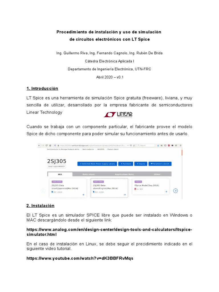 Manual LTSpice PDF Resistor especia
