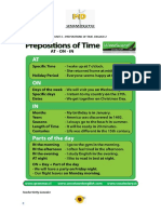 Unit 3. Prepositions of Time (In, On At) - English 2