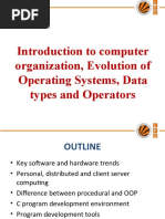 C Introduction, Algorithm and Pseudo code