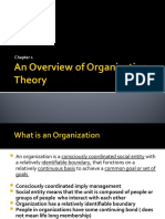 Overview of Org Theory  Design
