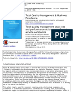 Total Quality Management & Business Excellence: Click For Updates