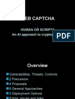 Web Captcha: Human or Script? An AI Approach To Cryptography