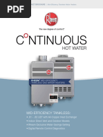 Rheem RTGH Series Water Heater Specs | PDF | Water Heating | Mechanical ...
