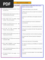 Defining & Non-Defining Exercises With Answers PDF | PDF