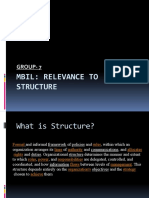 Mbil: Relevance To Structure: Group-7