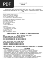 DOMINGO MANHÃ, 24.05.2020