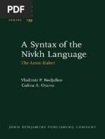 A Syntax of The Nivkh Language