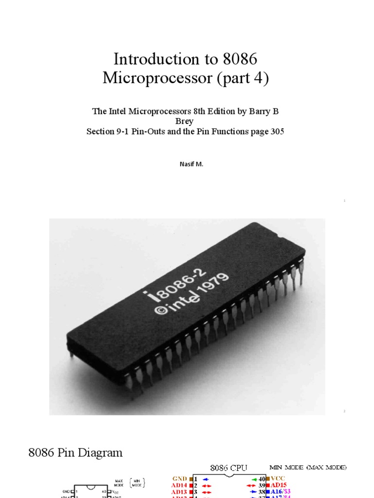 Introduction To 8086 Microprocessor (Part 4) | PDF | Electronic ...