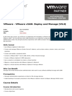 Vmware - Vmware Vsan: Deploy and Manage (V6.6) : Skills Gained