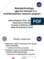 Bio-Nanotechnology:: Challenges For Trainees in A Multidisciplinary Research Program