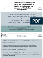 Interpretative Phenomenological Analysis of The Development of Spirituality With Recovering Members of Alcoholics Anonymous PDF