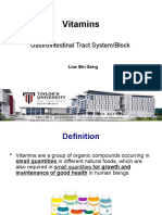 Vitamins: Gastrointestinal Tract System/Block