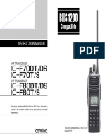 iF70DT/DS iF70T/S iF80DT/DS iF80T/S: Instruction Manual