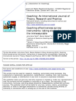 Measuring coaching effectiveness survey instruments