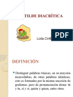 Las reglas de la tilde diacrítica en español