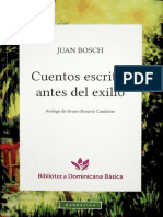 Cuentos Escritos Antes Del exilio-Juan-Bosch