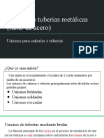 Cañerías o Tuberías Metálicas (Fund. de Acero)