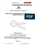 PRACTICA No 01 GONIOMETRO