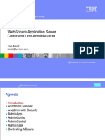 Websphere Application Server Command Line Administration: Ibm Software Group