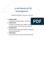 Tipo de Diseño de La Investigación