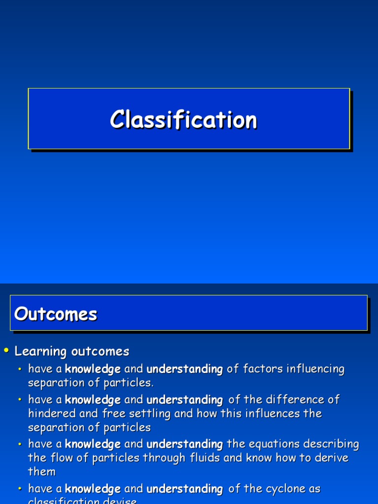 Hydrocyclone Classification Pdf Liquids Dynamics Mechanics