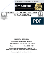 Instituto Tecnologico de Ciudad Madero: Ingenieria Petrolera Especialidad: REPARACION DE POZOS