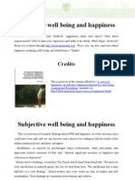 Subjective Well Being Happiness