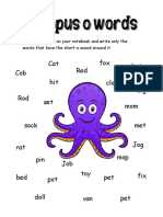 Octopus Worksheet