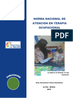 NORMA NACIONAL DE ATENCION EN TERAPIA OCUPACIONAL092019