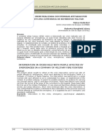 Intervenção em Crise Realizada Com Pessoas Afetadas Por Emergências em Uma Companhia de Bombeiros Militar Maísa Hodecker Roberta Borghetti Alves