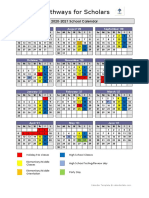 2020 2021 Pathways Calendar