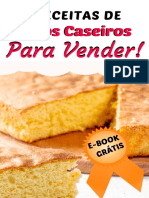 5 receitas bolos caseiros vender