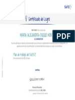 Certificado ARL SURA CAPACITACION PDF