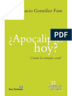 APOCALIPSIS HOY - Contra La Entropía Social - JOSÉ IGNACIO GONZÁLEZ FAUS PDF