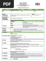 Detailed Lesson Plan (DLP) : Luray Ii National High School