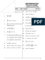 Mathematics: Daily Practice Problems