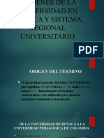 Origenes de La Universidad en Boyaca y Sistema