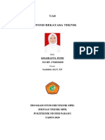 UAS Ekonomi Rekayasa Teknik: Khairatul Fitri NO BP. 1701021028