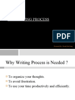 The Writing Process: Presented By: Cheah Kok Sung