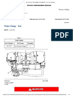 Water Pump - Test - C27 Generator Set GDS00001-UP
