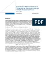 Explanation of Reflection Features in Optical Fiber As Sometimes Observed in OTDR Measurement Traces