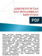 ANALISIS PENYUSUTAN DAN PENGAMBILAN KEPUTUSAN MANAJER