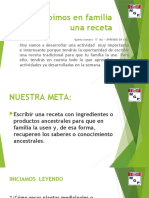 QUINTA SEMANA - Actividad 5 - Escribimos en Familia Una Receta