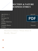 Introduction & Nature of Business Ethics