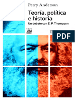 Anderson, Perry-Teoría, Política e Historia, Un Debate Con E.P Thompson