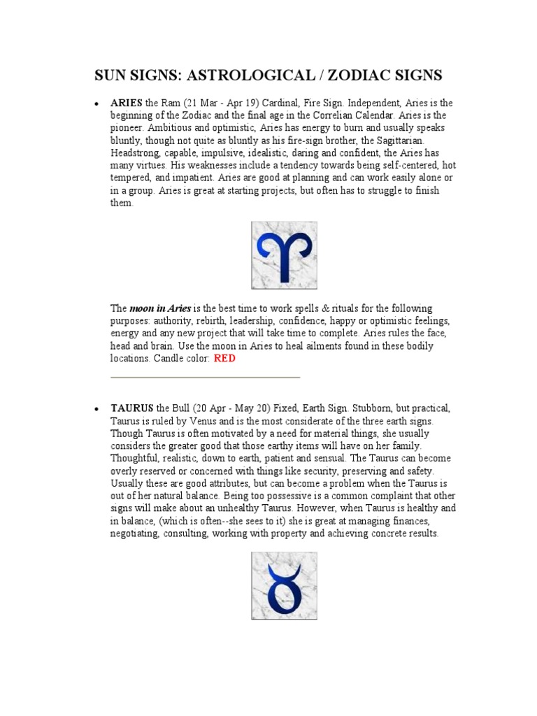 Sun Signs: Astrological / Zodiac Signs: ARIES The Ram (21 Mar - Apr 19 ...