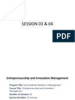 PGDM Entrepreneurship and Innovation Management Sessions