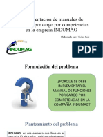 Implementación de manuales de funciones por cargo en