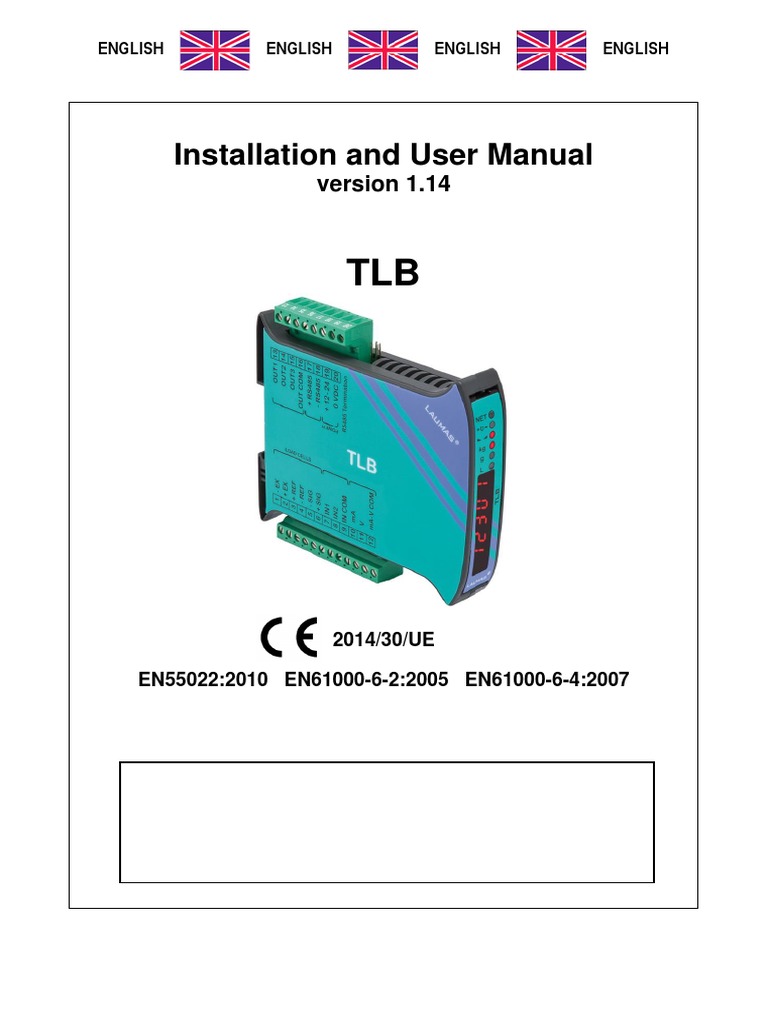 Installation and User Manual: English English English English | PDF ...
