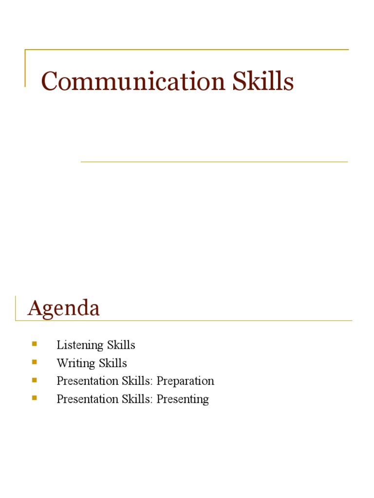 Essential Communication Skills Guide | PDF | Communication | Cognition